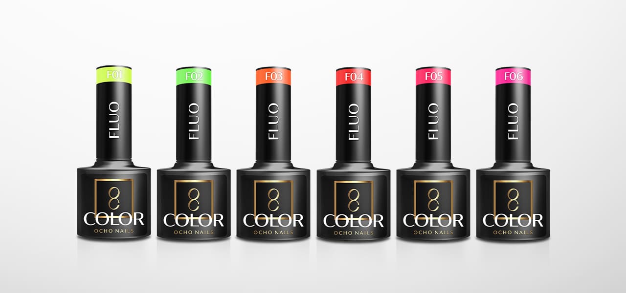 Ocho Nails Hybridný gél lak na nechty Fluo F 08, 5 g - detail produktu 4