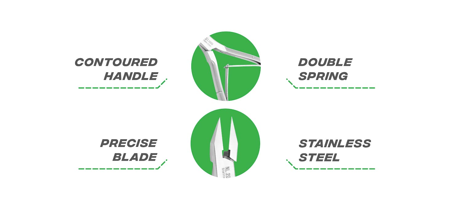 Kliešte na zarastené nechty na nohách Nghia Export nl.201 14mm - detail produktu 2