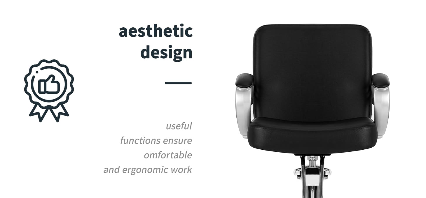 Kadernícke kreslo Hair System ZA 311 čierne - detail produktu 2