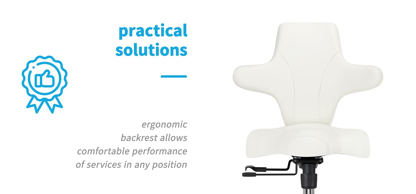 Kozmetická stolička Azzurro Špecial 152 biele - detail produktu 2