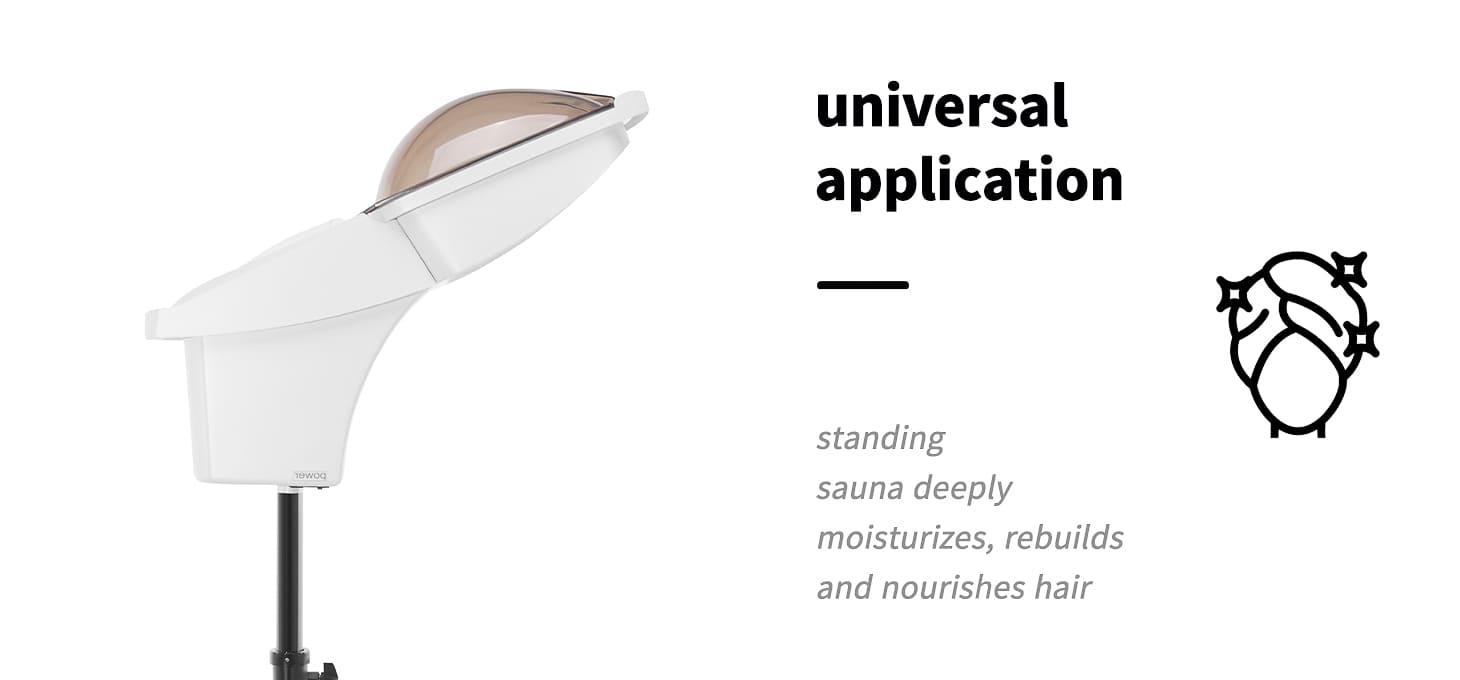 Kadernícka parná sauna na vlasy Gabbiano 408D biela s aktívnym ozónom - detail produktu 2