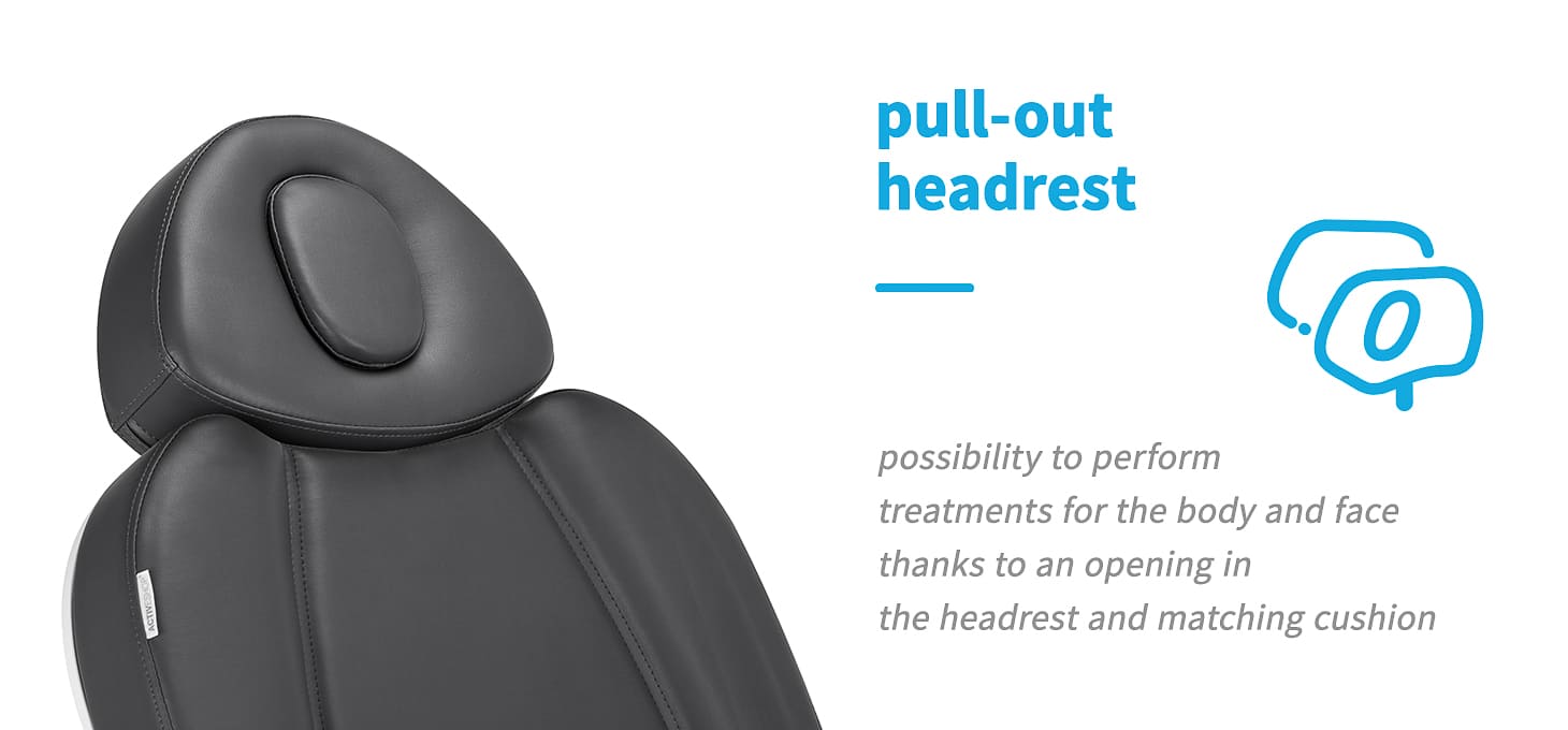 Elektrické kozmetické kreslo Azzurro 803D 3 motorové šedé - detail produktu 5