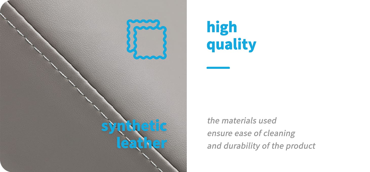 Kozmetické elektrické kreslo Azzurro 891 šedé - detail produktu 5