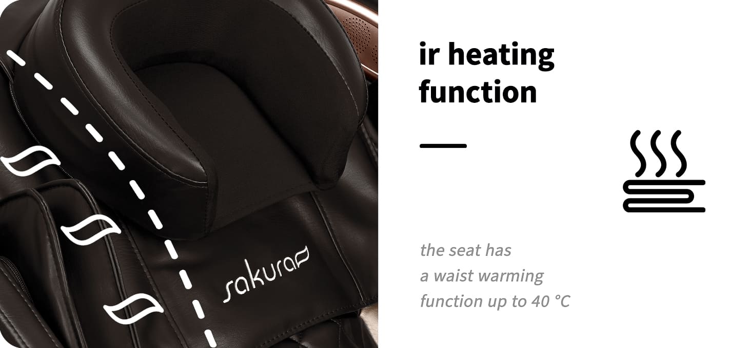 Masážne kreslo Sakura Classic 305 Brown - detail produktu 7