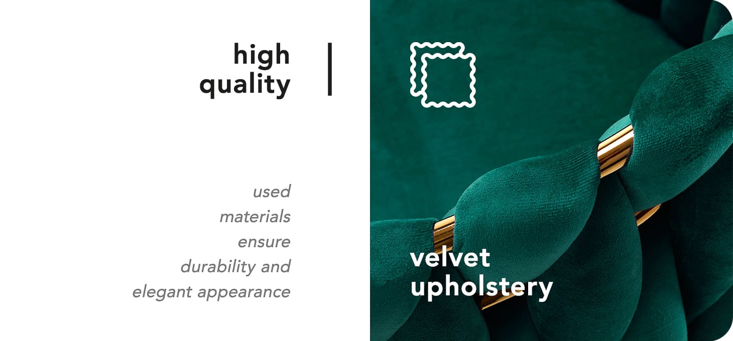 Kreslo 4Rico QS-GW06G zamatové zelené - detail produktu 4