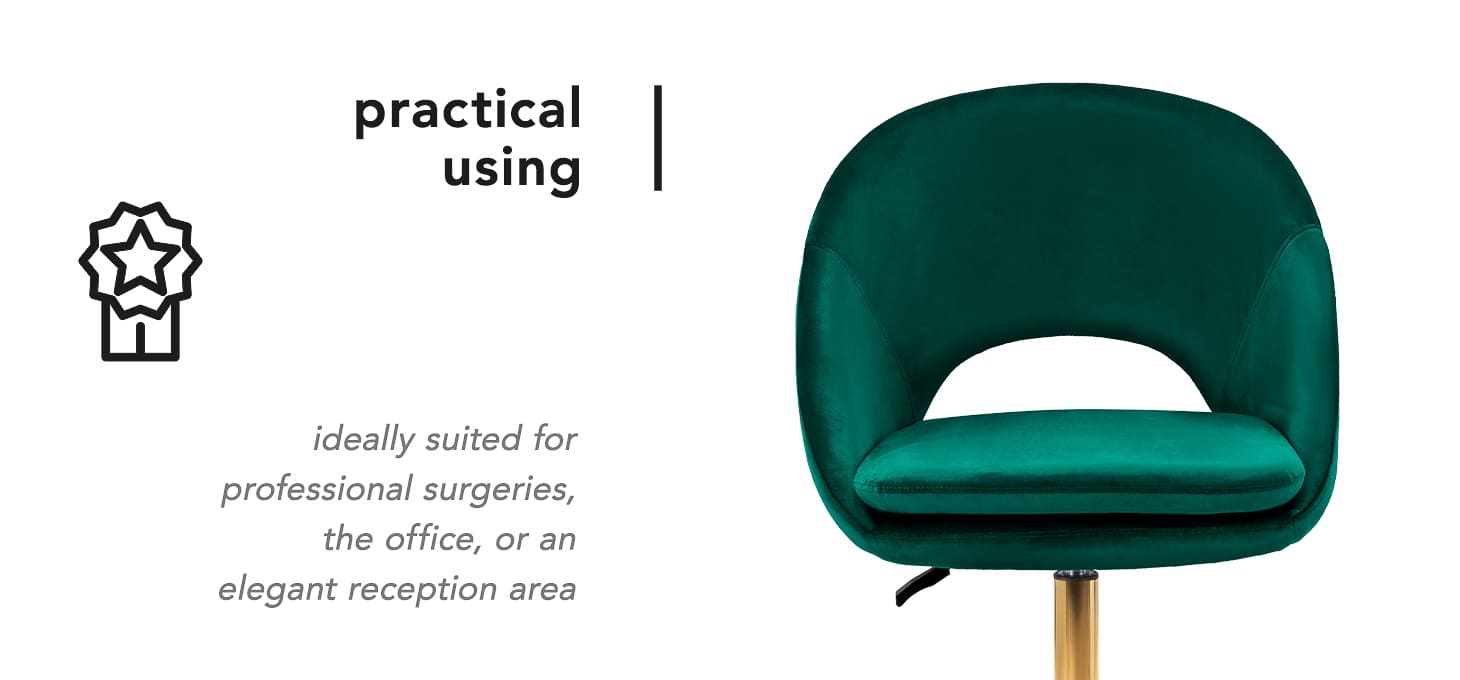 Otočné kreslo 4Rico QS-MF18G zamatové zelené - detail produktu 2