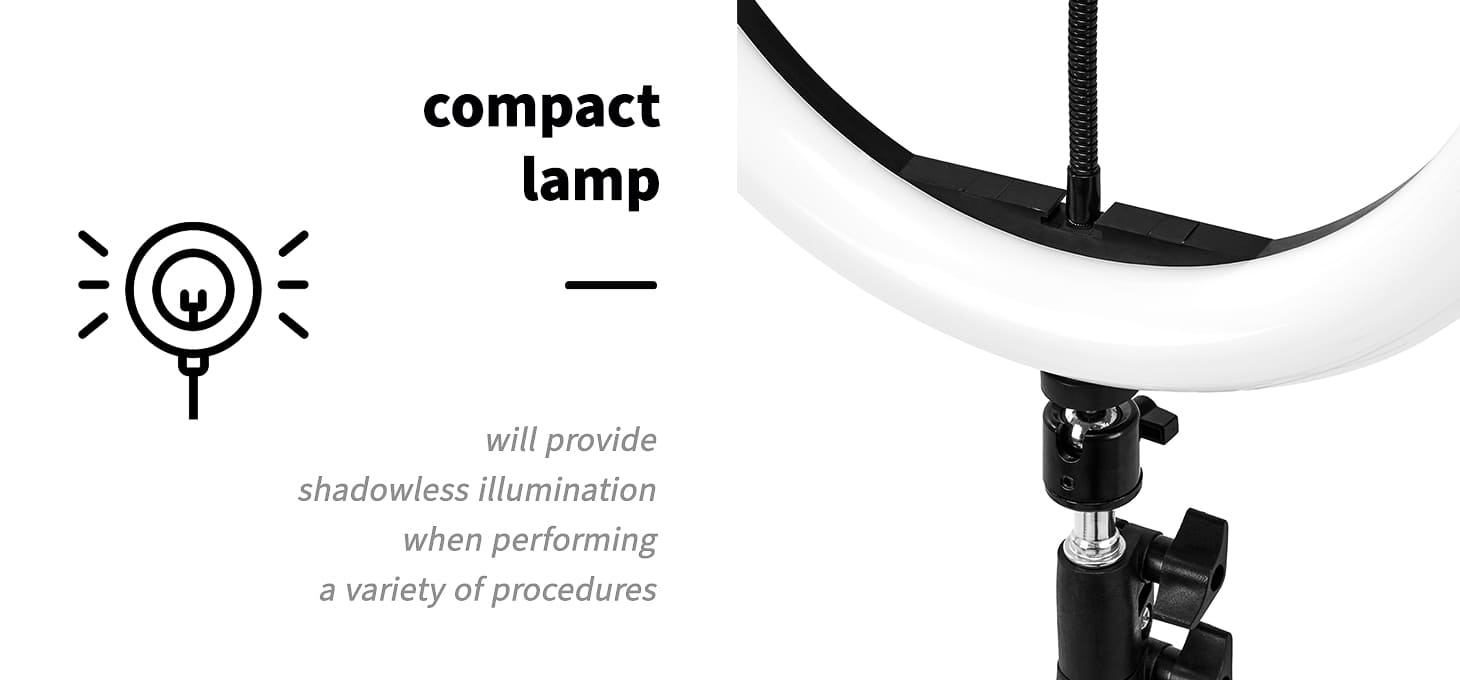 Kozmetická lampa na líčenie Glow Ring 10