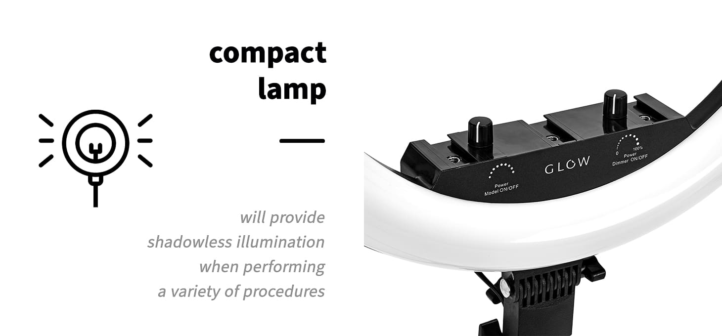 Kozmetická lampa na líčenie Glow Ring 18