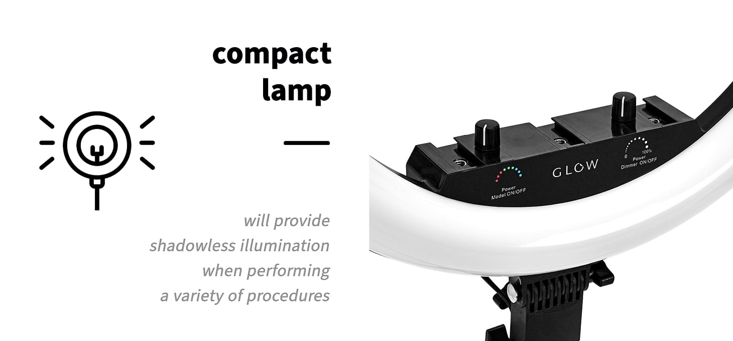 Kozmetická lampa na líčenie Glow Ring 18