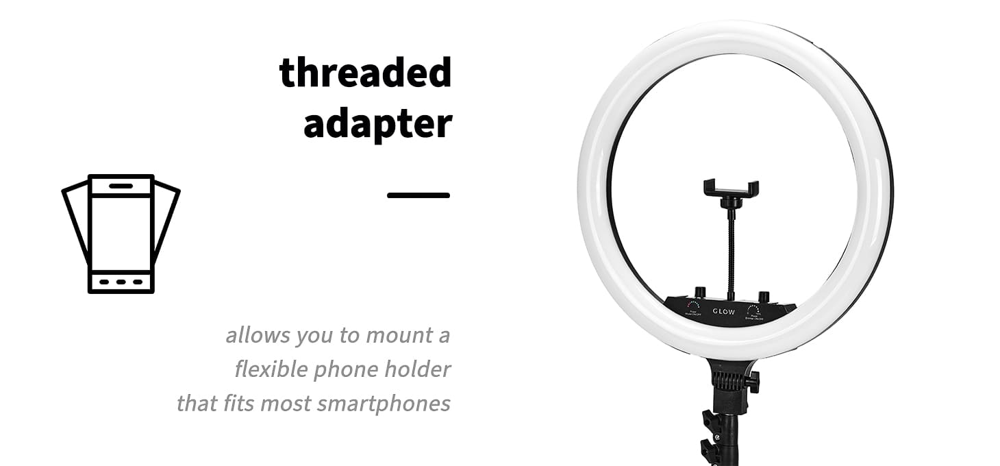 Kozmetická lampa na líčenie Glow Ring 18