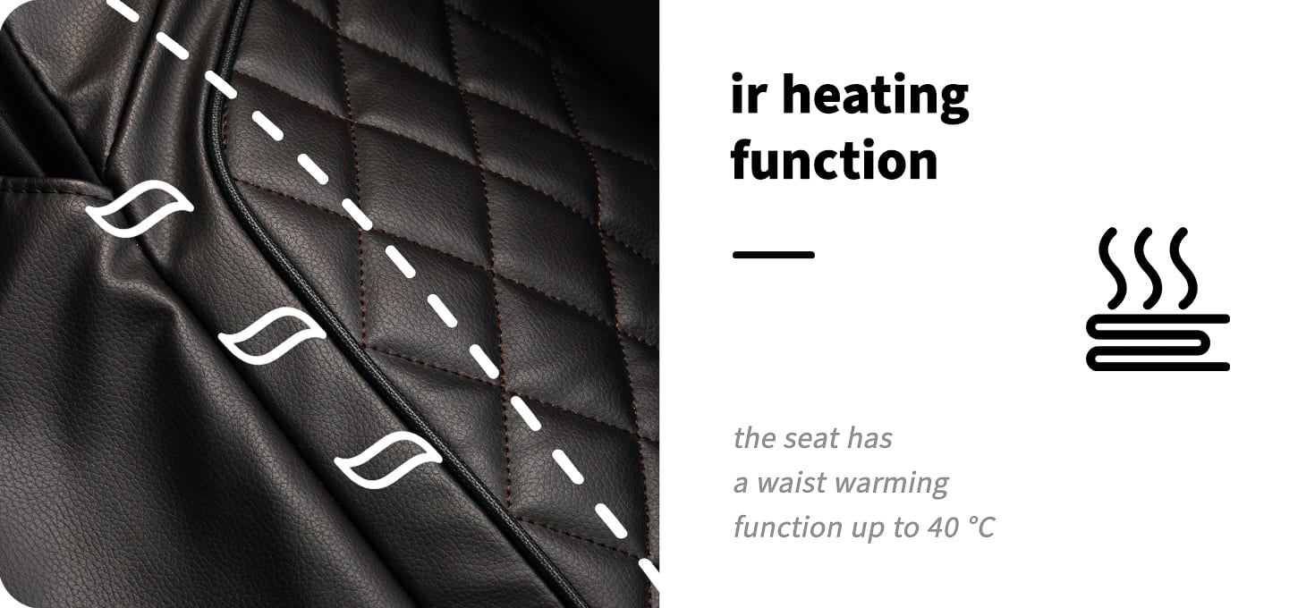 Masážne kreslo Sakura Comfort Plus 806 čierne - detail produktu 8