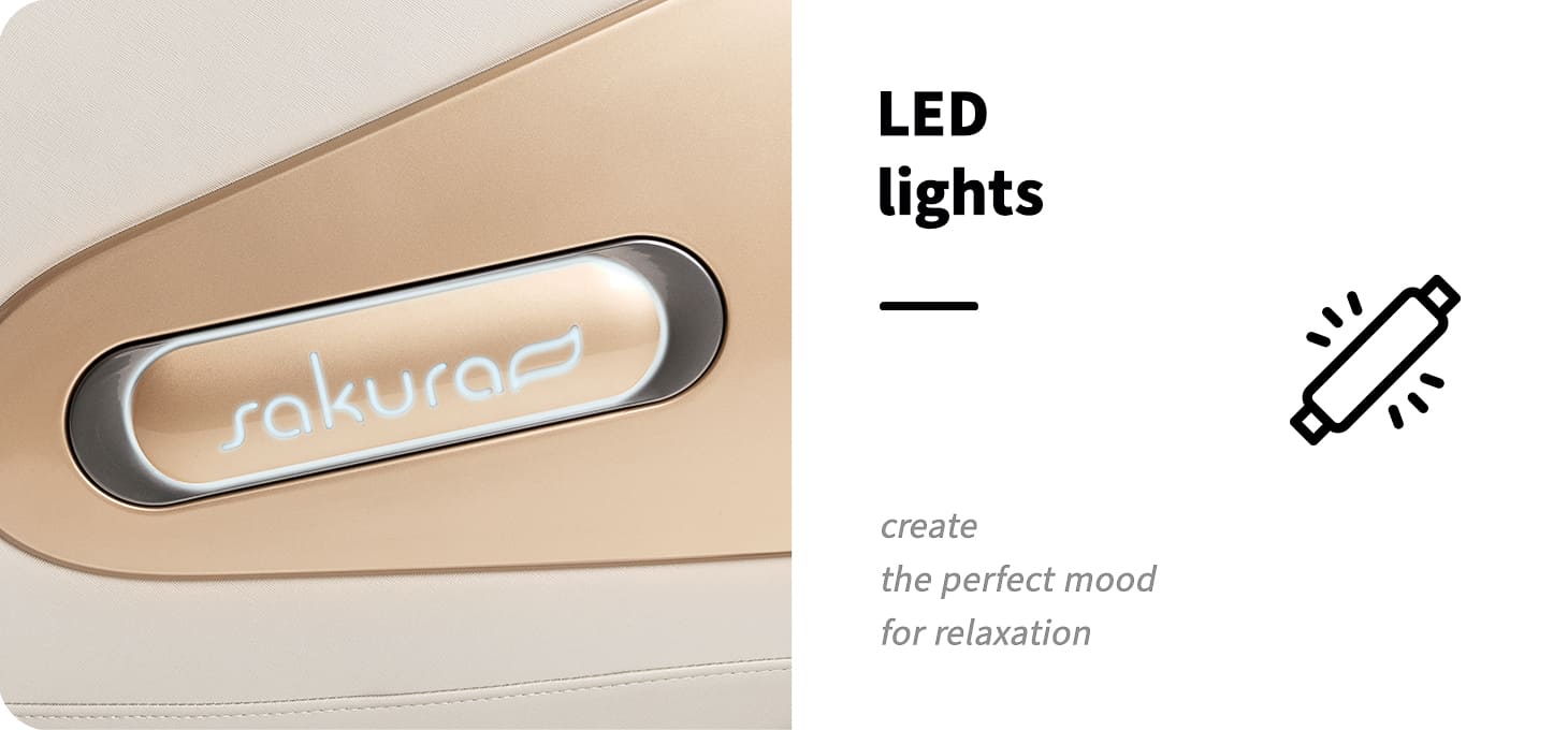 Masážne kreslo Sakura Comfort Plus 806 hnedé - detail produktu 10