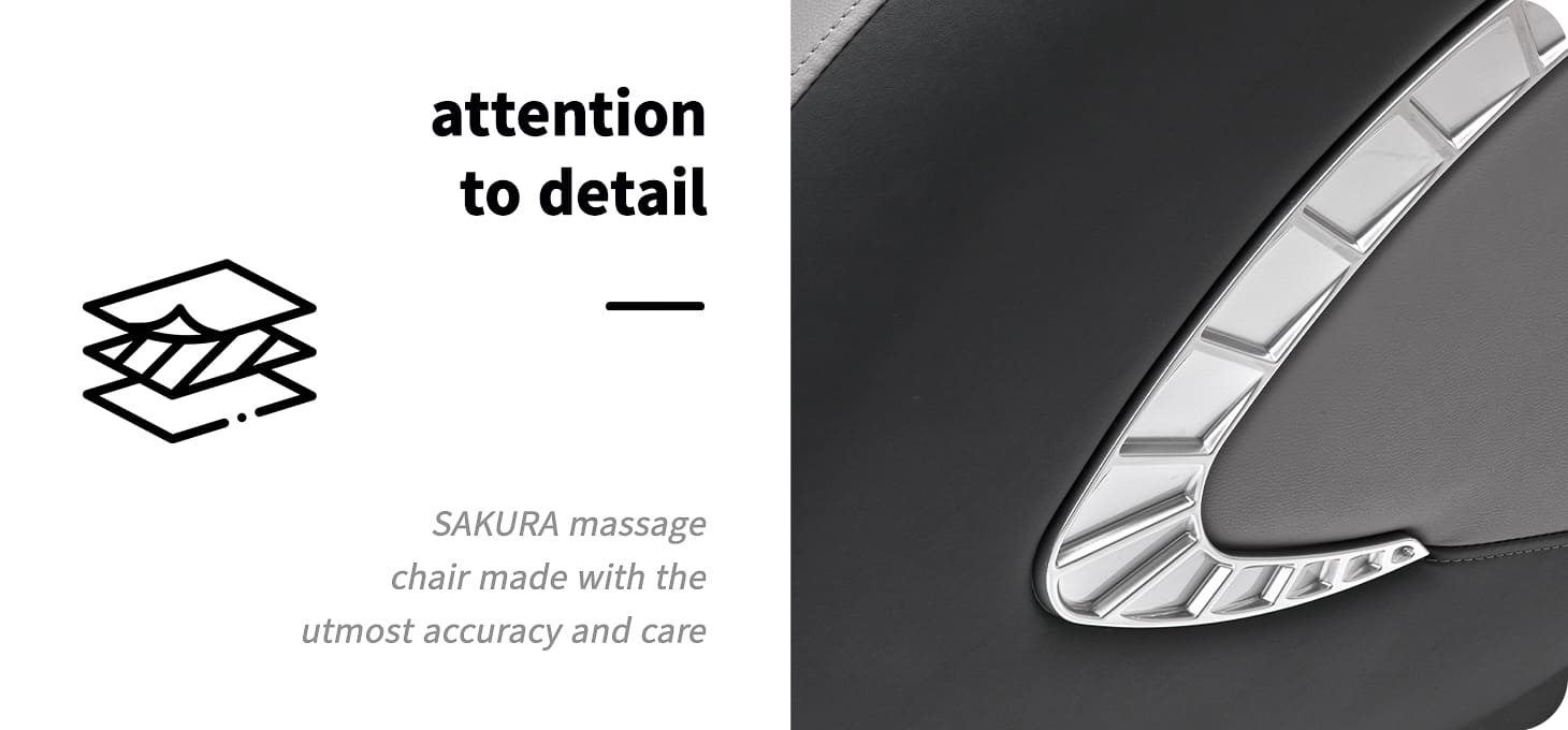 Masážne kreslo Sakura Classic 305 šedé - detail produktu 2