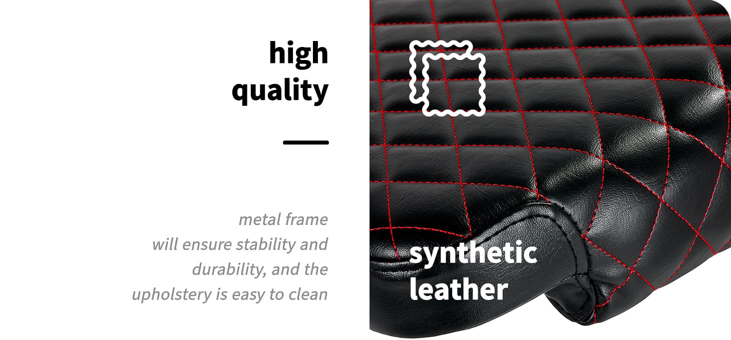 Opierka na tetovanie Pro Ink 718 čierna prešívaná R - detail produktu 4