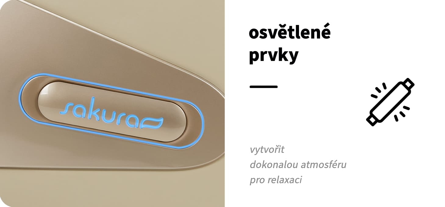 Masážne kreslo Sakura Comfort Plus 806 béžová - detail produktu 10