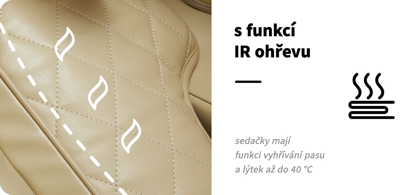 Masážne kreslo Sakura Comfort Plus 806 béžová - detail produktu 8