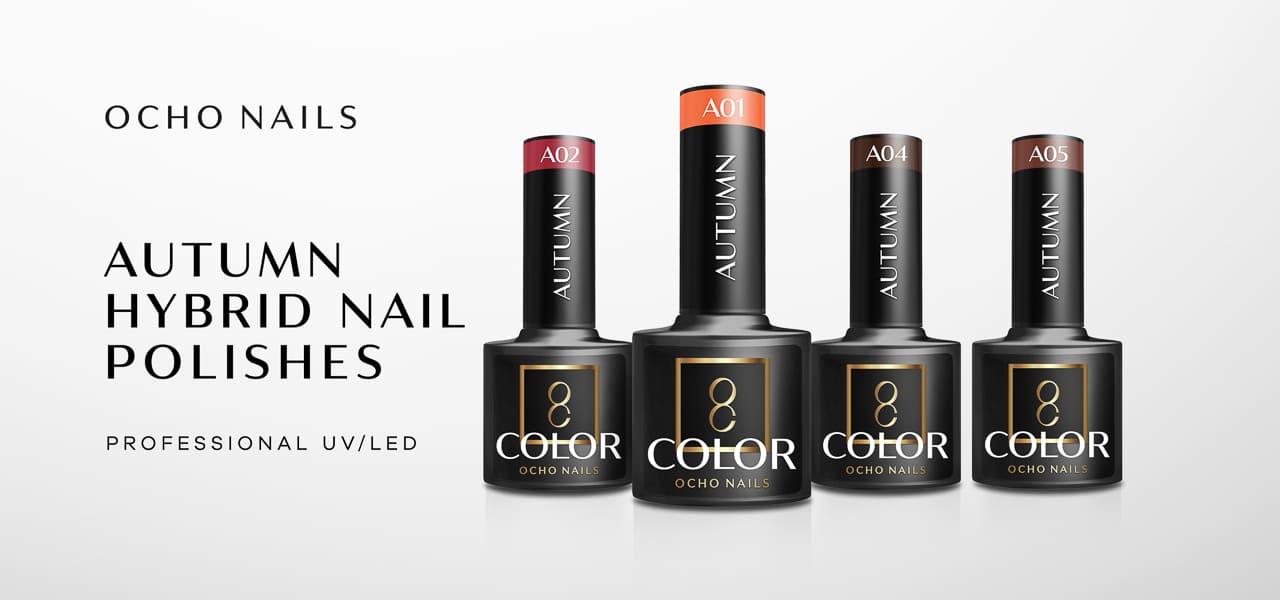 OCHO NAILS Hybridný lak na nechty Autumn A02 5g - detail produktu 1
