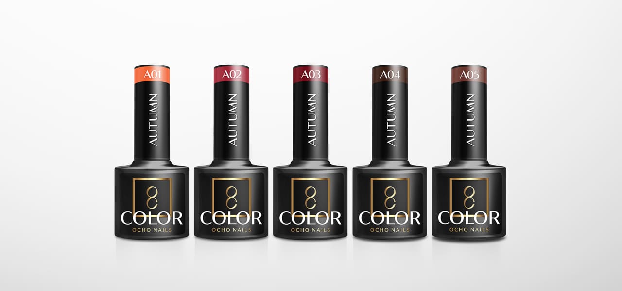 OCHO NAILS Hybridný lak na nechty Autumn A05 5g - detail produktu 4