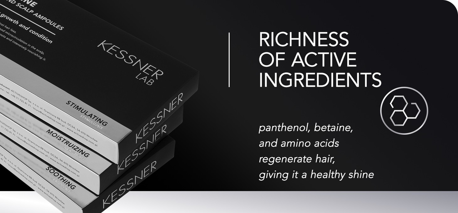 KESSNER LAB Hydratačné ampulky na pokožku hlavy a vlasy 10 x 10 ml - detail produktu 3