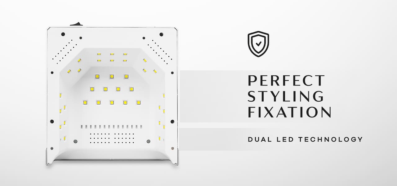 OCHO NAILS LED UV lampa X22 72W bezdrôtová biela so zrkadlovým podstavcom - detail produktu 2