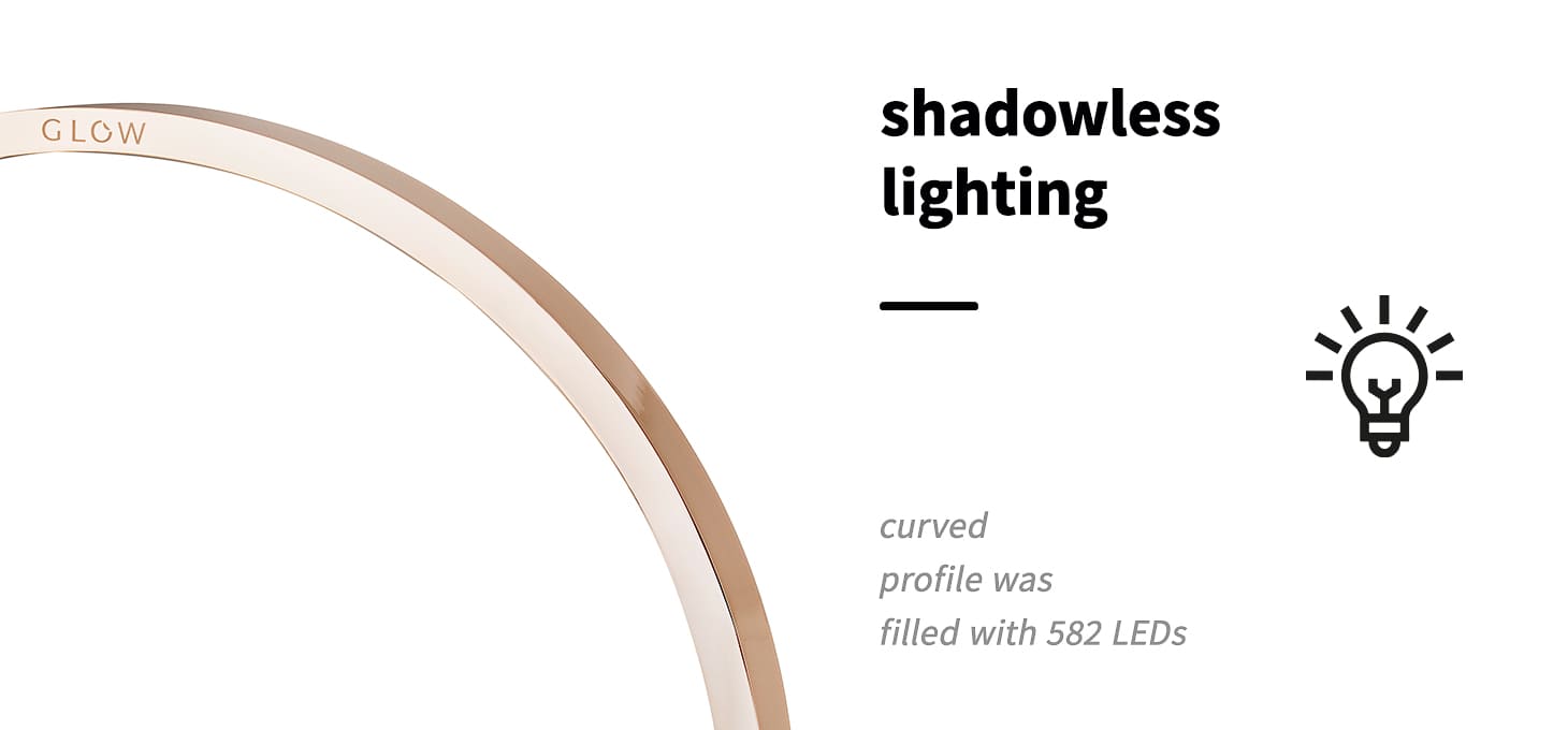 GLOW manikúrová lampa ARCHE II zlatá meď - detail produktu 3