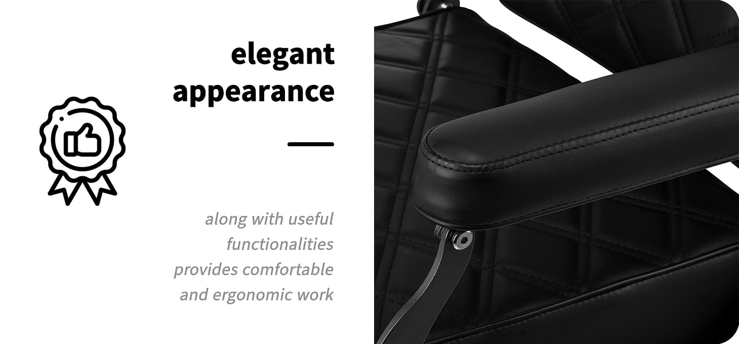 Barberské kreslo Carlos Extra čierne - detail produktu 5