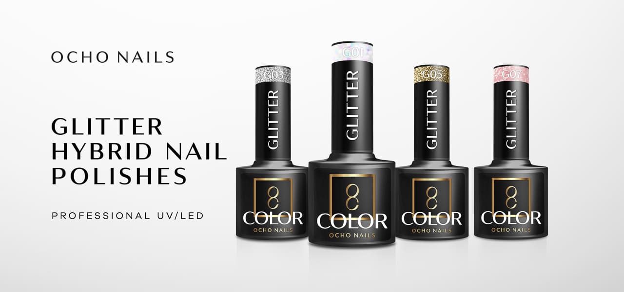 OCHO NAILS Třpytivý hybridní lak G16 -5 g - detail produktu 1