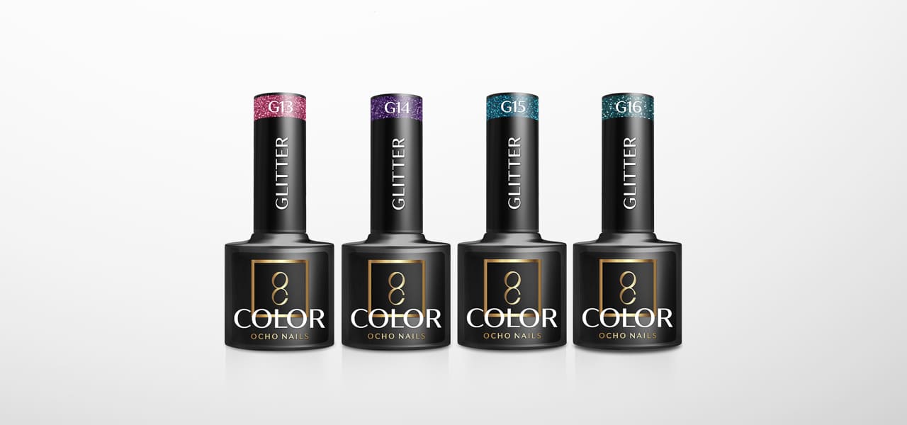 OCHO NAILS Třpytivý hybridní lak G16 -5 g - detail produktu 6