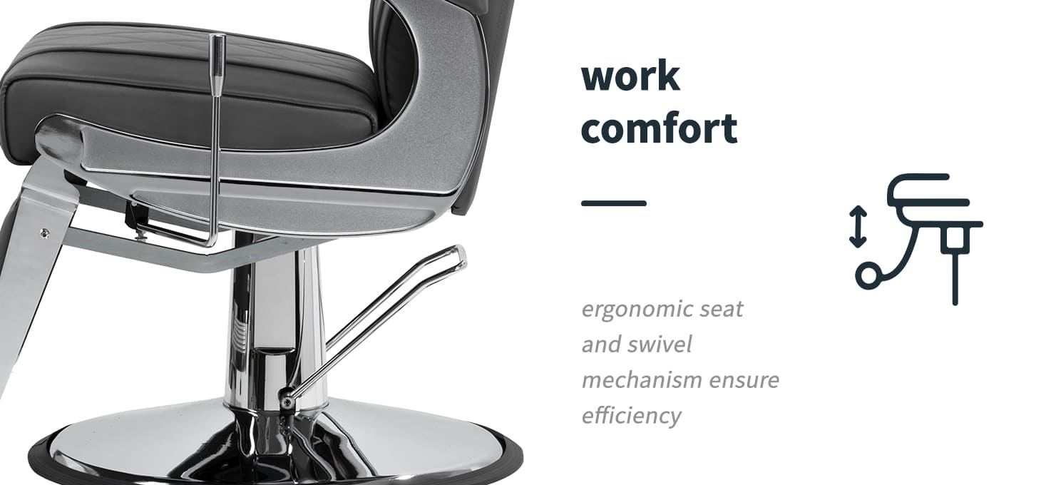 Kadernícke kreslo Hair System BM88066 šedé - detail produktu 3