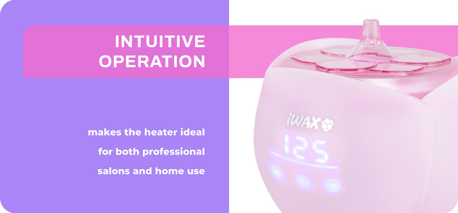 Ohrievač vosku iWax Flower ružový - detail produktu 2