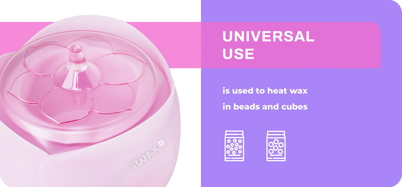 Ohrievač vosku iWax Flower ružový - detail produktu 3