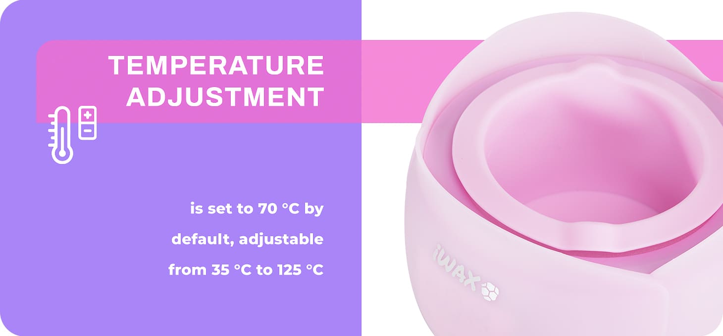 Ohrievač vosku iWax Flower ružový - detail produktu 4
