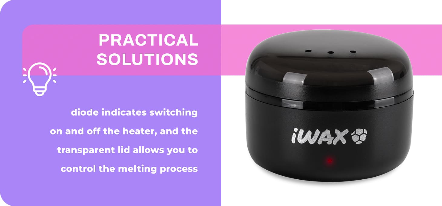 iWax Mini sada ohrievača depilačného vosku - detail produktu 4