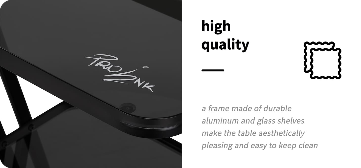 Kozmetický stolík Pro-Ink 6701 čierny - detail produktu 3