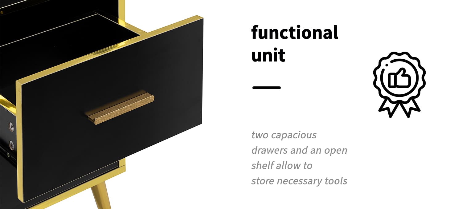 Kadernícky asistent Gabbiano Trix zlatá čierna - detail produktu 2