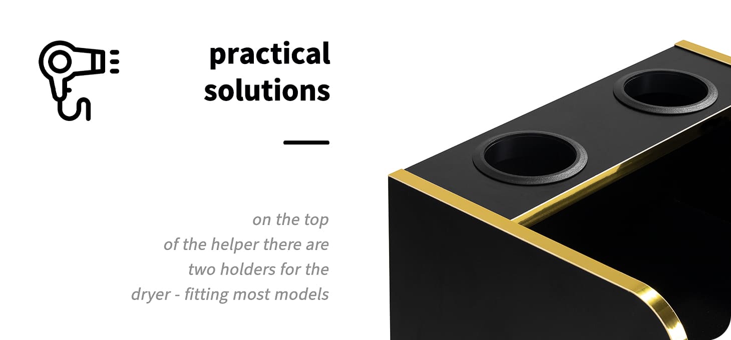 Kadernícky asistent Gabbiano Trix zlatá čierna - detail produktu 3