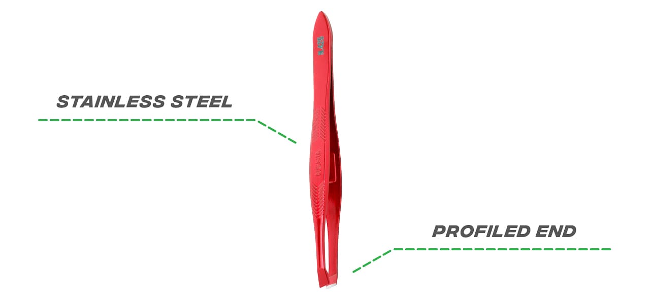 Nghia Export pinzeta N-425 ČERVENÁ - detail produktu 2