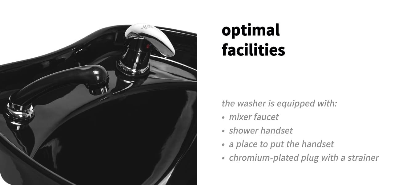 Gabbiano Sylvia Kadernícky umývací box čierny - detail produktu 5