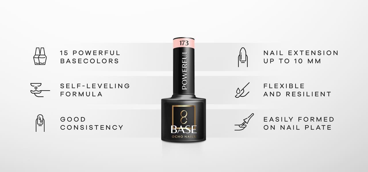 OCHO NAILS Hybrid Base Powerful 180 - 5 g - detail produktu 2