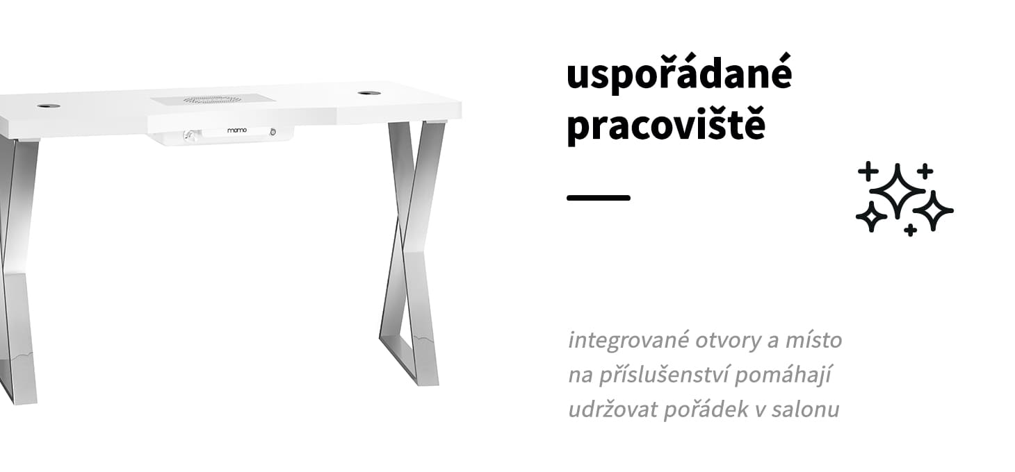 Manikérsky stôl MOMO 04-SL s odsávačkou prachu - detail produktu 4