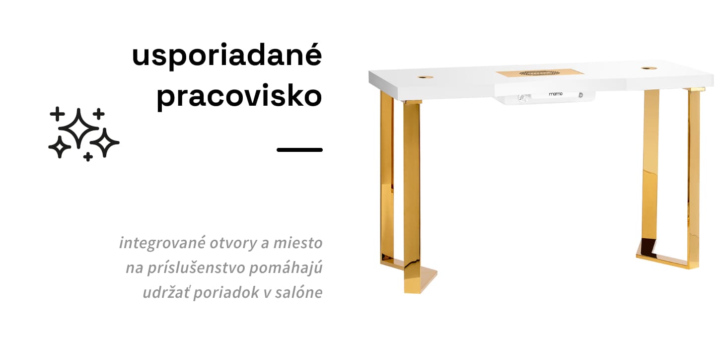 Manikérsky stôl MOMO 05-GL s odsávačkou prachu - detail produktu 3