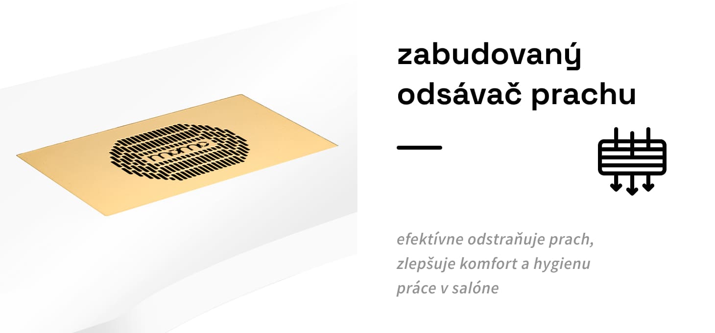 Manikérsky stôl MOMO 05-GL s odsávačkou prachu - detail produktu 4