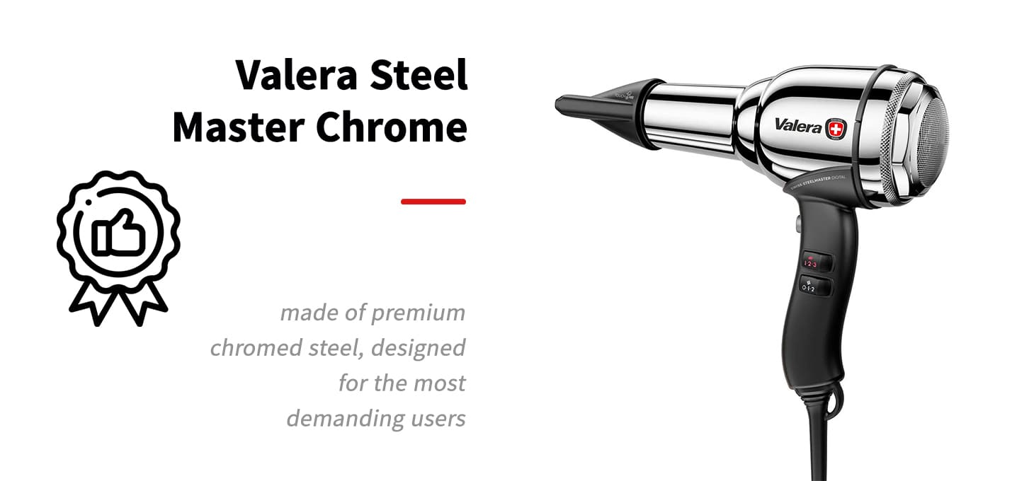 Sušič vlasov Valera Steel Master chróm - detail produktu 2