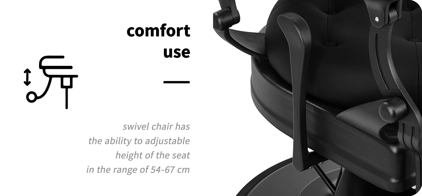 Barbeské kreslo Gabbiano Niccolo čierne - detail produktu 3