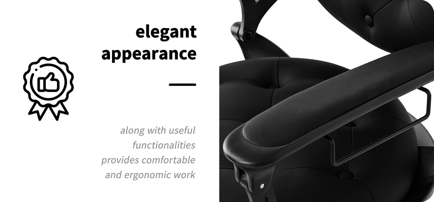 Barbeské kreslo Gabbiano Niccolo čierne - detail produktu 5