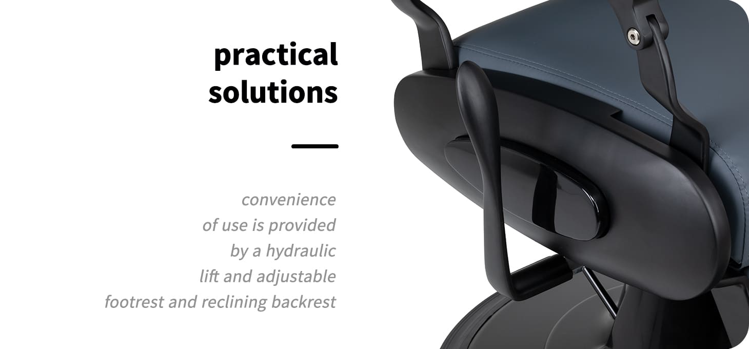 Kadernícke kreslo Gabbiano Francesco čierna-grafit - detail produktu 2