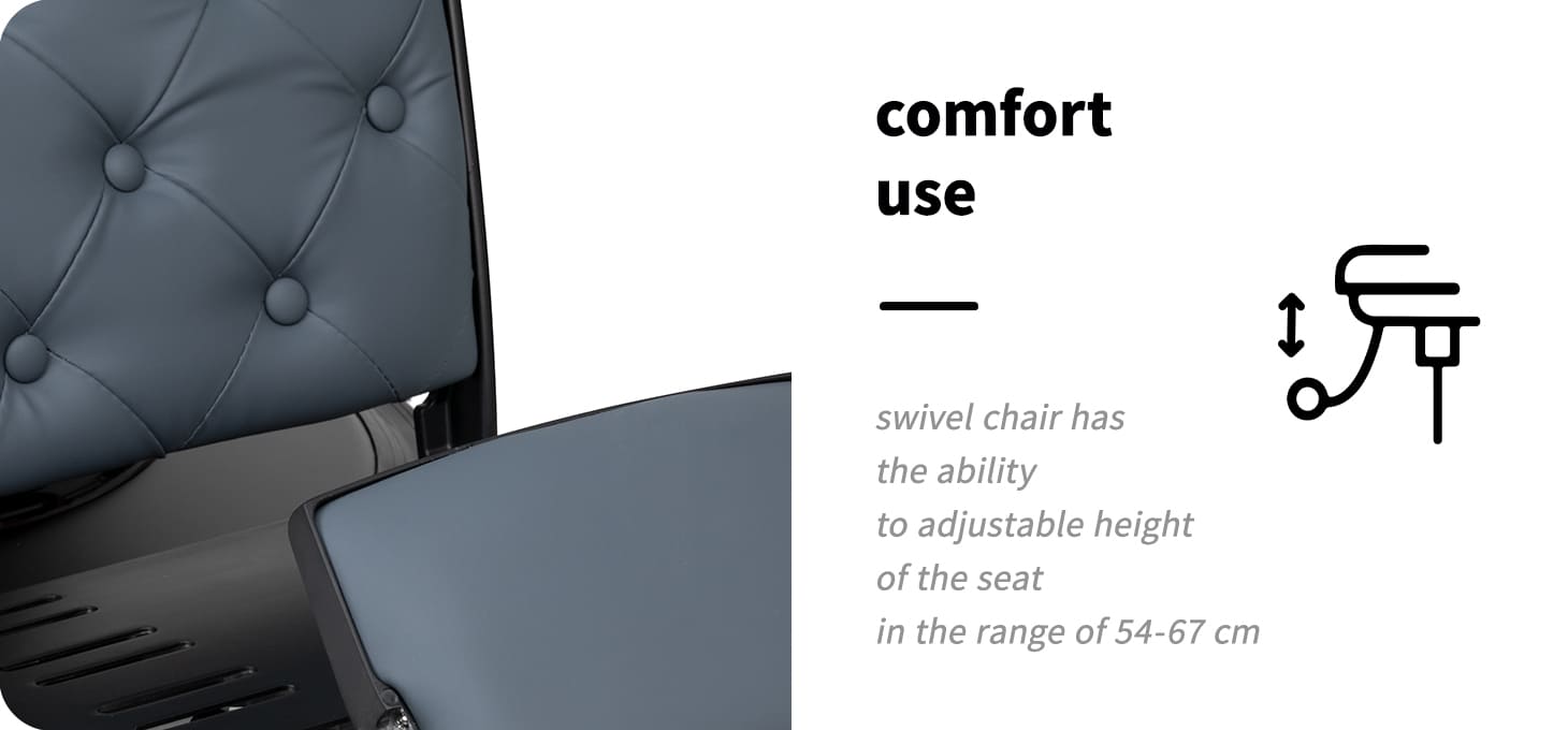 Kadernícke kreslo Gabbiano Francesco čierna-grafit - detail produktu 3