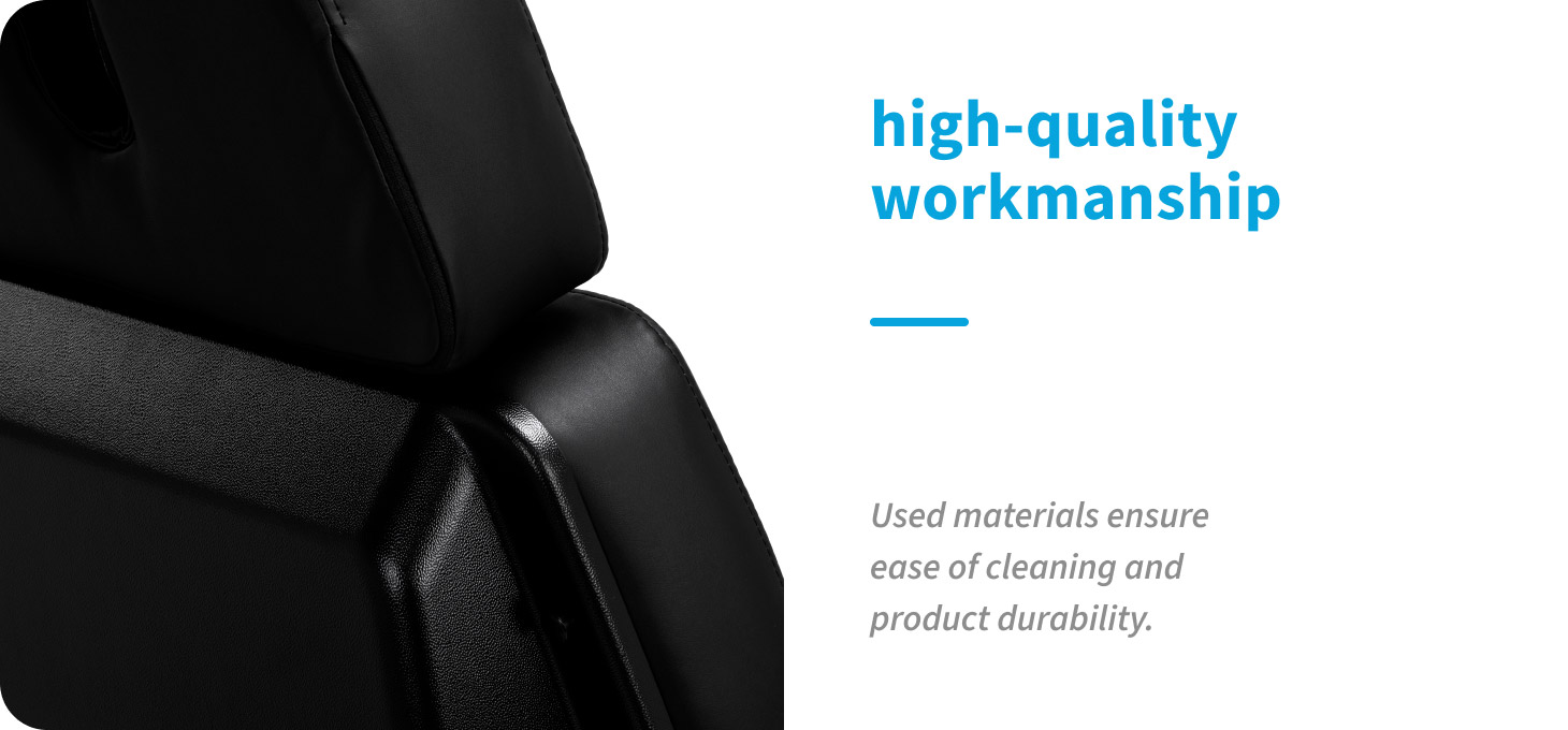 Kozmetické kreslo Azzurro Lux 3 motorové čierne - detail produktu 5