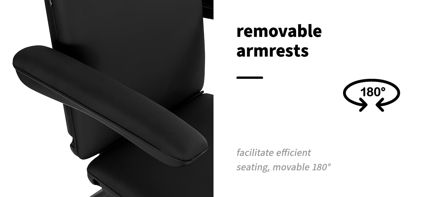 Elektrické kozmetické kreslo SILLON Eclipse 3 motory čierne - detail produktu 3