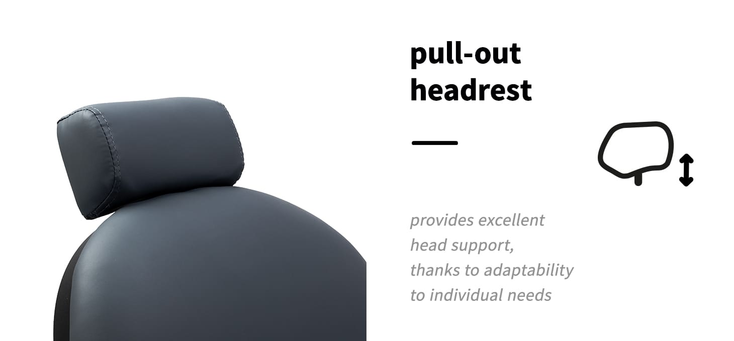 Barberské kreslo Gabbiano Niccolo grafite - detail produktu 4